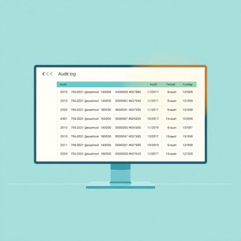 Open audit log showing timestamped platform events