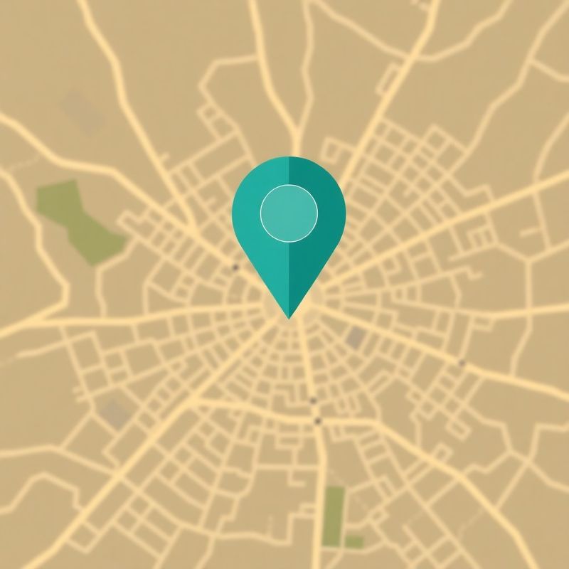 Stylised map showing our location in central Galați